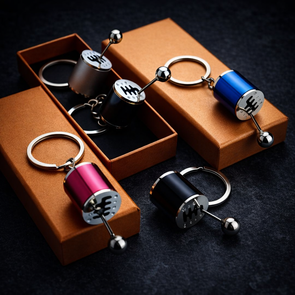 Speed Manual Gearbox Shifter Keychain