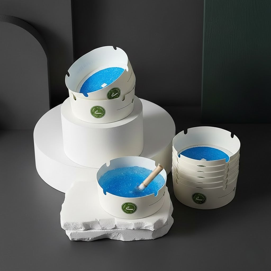 Water-Activated Disposable Ashtray - 25 Pack