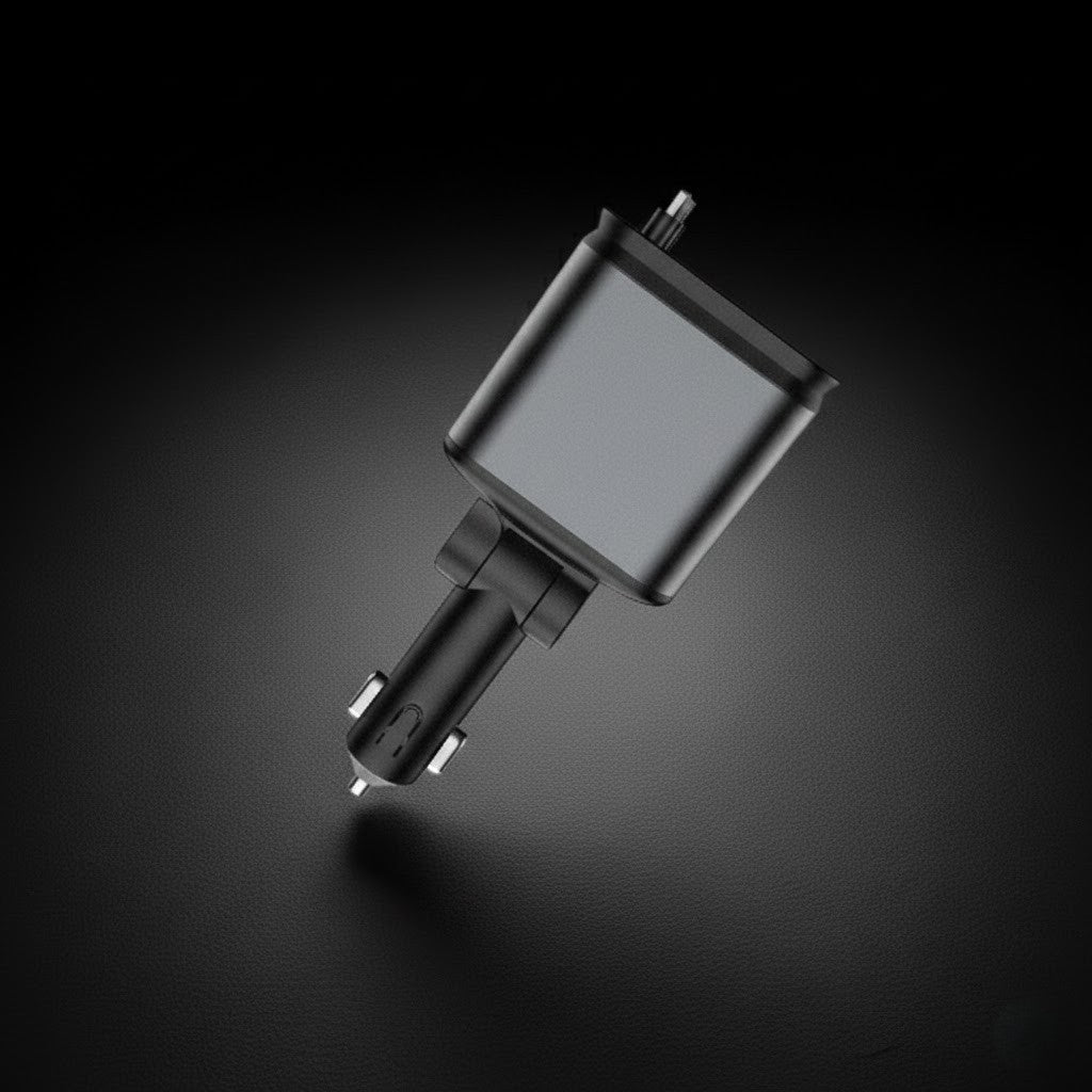 Retractable Fast Car Charger(C/Iphone)